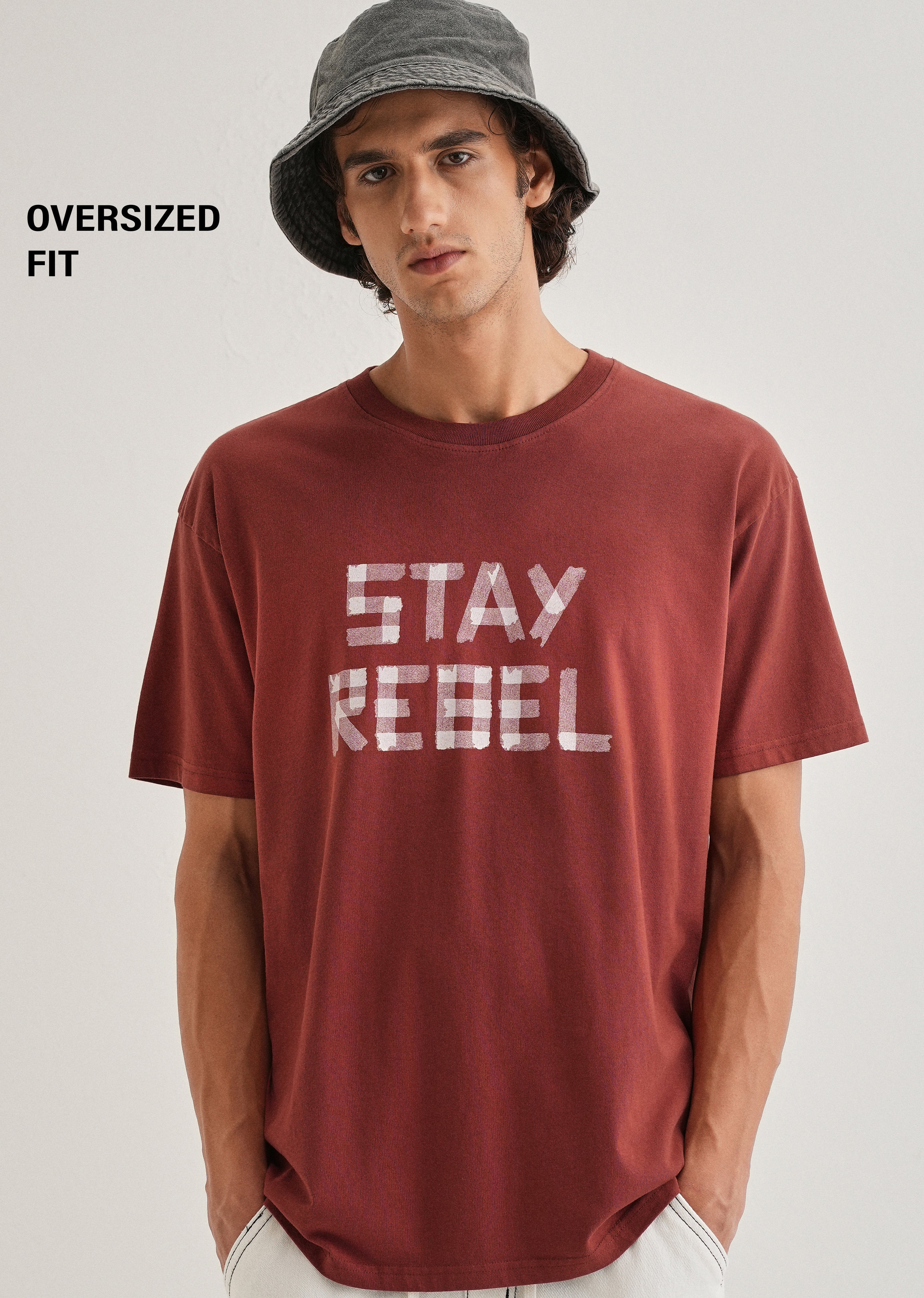 Terracotta Printed Oversized T-shirts