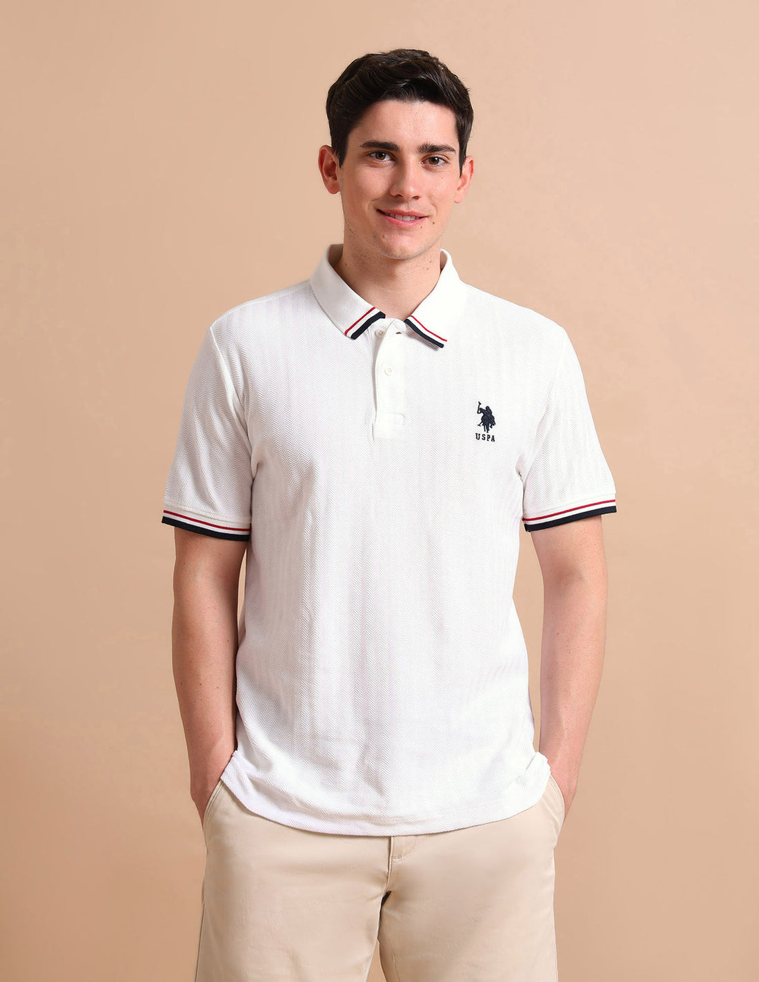 Striped Slim Fit Polo Oversized T-Shirt